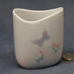 Small Oval Vase Butterflies
