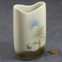 Tall Oval Vase Stag