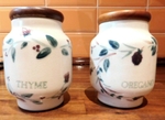 Storage Jars - Thyme and Oregano
