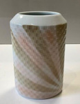 Oval Embossed Vase - Silk Pattern