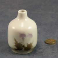Small Round Bud Vase Thistle