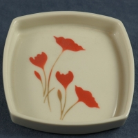 Square Pin Dish Flowers