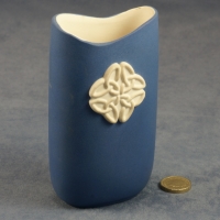 Tall Oval Vase Celtic Blue
