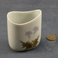 Small Oval Vase Thistle
