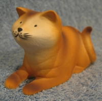 S066 - Fluffy Ginger Cat Lying