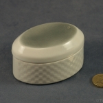 Oval Lidded Pot - Linen
