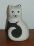 S004 - Cat - Black and White Seated