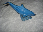 Dolphin - Blue Glazed